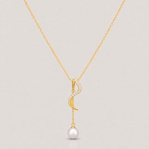 Picture of 925 Silver Pearl Twist Necklace