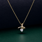Picture of 925 Silver Heart Bow Necklace