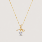 Picture of 925 Silver Heart Bow Necklace