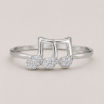 Picture of 925 Silver Music Note Ring