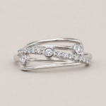Picture of 925 Silver Triple Band CZ Ring