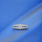 Picture of 925 Silver Oval CZ Pavé Ring