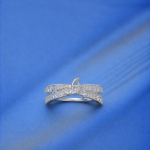 Picture of 925 Silver Interlocking Infinity Sparkle Ring