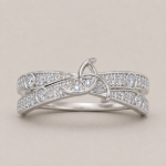 Picture of 925 Silver Interlocking Infinity Sparkle Ring