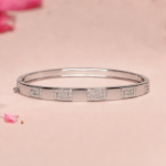 Picture of 925 Silver Greek Key Diamond Bangle