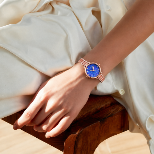 Picture of Sapphire Gold Silver Watch