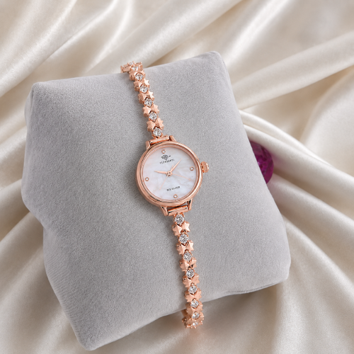Picture of Sky Blue Gold Watch