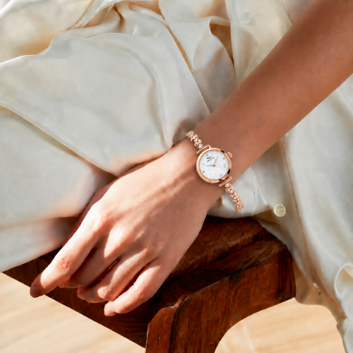 Picture of Sky Blue Gold Watch