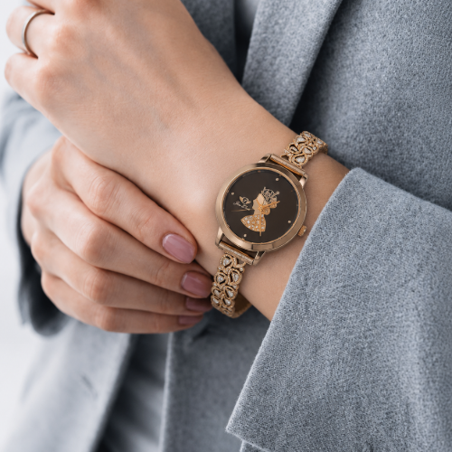 Picture of 925 Sterling Silver Rose Gold-Plated Women’s  Watch