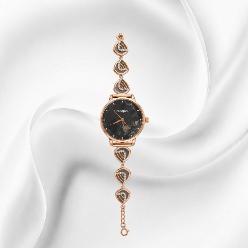 Picture of 925 Sterling Silver Rose Gold Heart Charm Watch