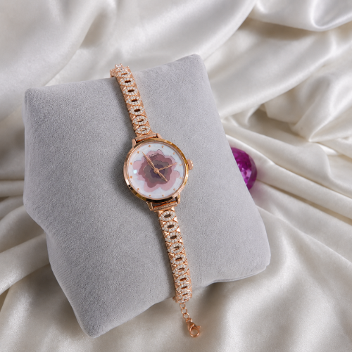 Picture of 925 Sterling Silver Rose Gold  Bracelet Watch