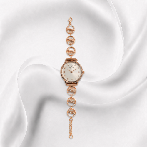 Picture of 925 Sterling Silver Rose Gold Bracelet Watch