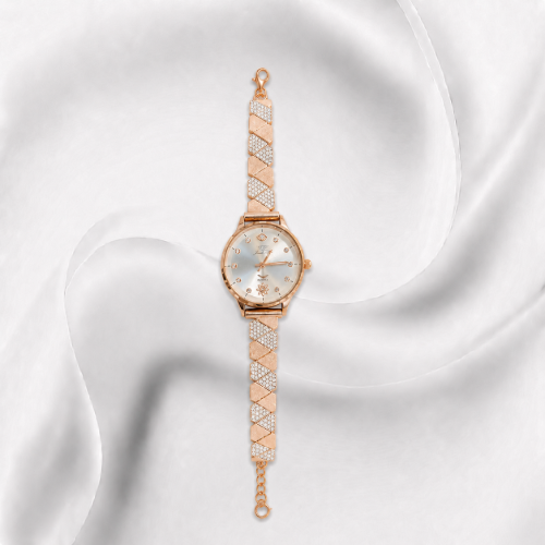 Picture of 925 Sterling Silver Rose Gold Bracelet Watch