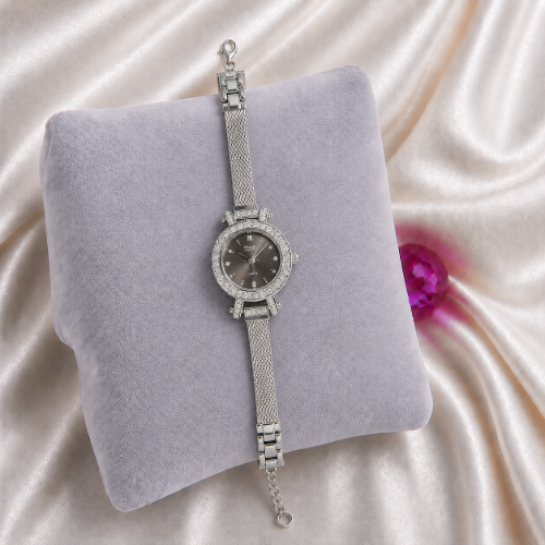 Picture of 925 Sterling Silver Rhodium Bracelet Watch