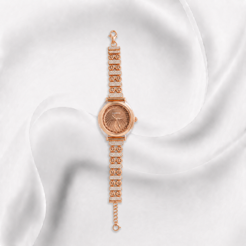 Picture of 925 Sterling Silver Rose Gold Bracelet Watch