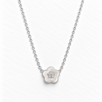 Picture of 925 Silver Floral Bloom Pendant Necklace