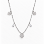 Picture of 925 Silver Clover Bloom Necklace