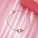 Picture of 925 Silver Butterfly Charm Bracelet