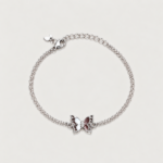 Picture of 925 Silver Butterfly Charm Bracelet