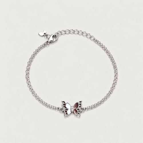 Picture of 925 Silver Butterfly Charm Bracelet