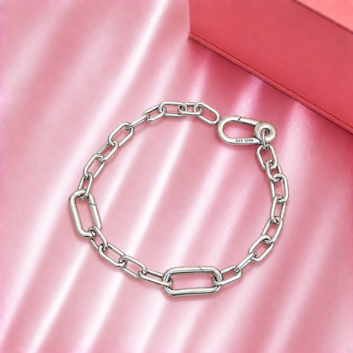 Picture of 925 Silver Classic Link Chain Bracelet