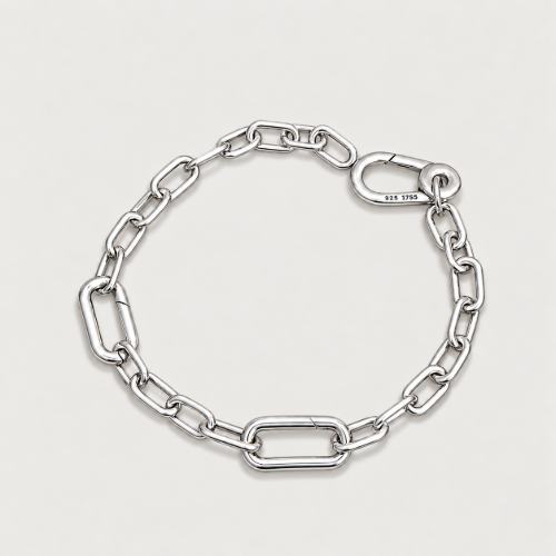 Picture of 925 Silver Classic Link Chain Bracelet
