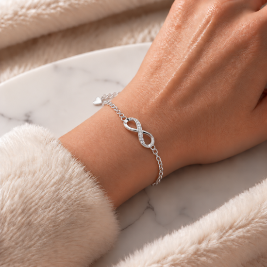 Picture of 925 Silver Infinity CZ Bracelet