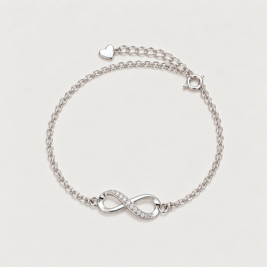 Picture of 925 Silver Infinity CZ Bracelet